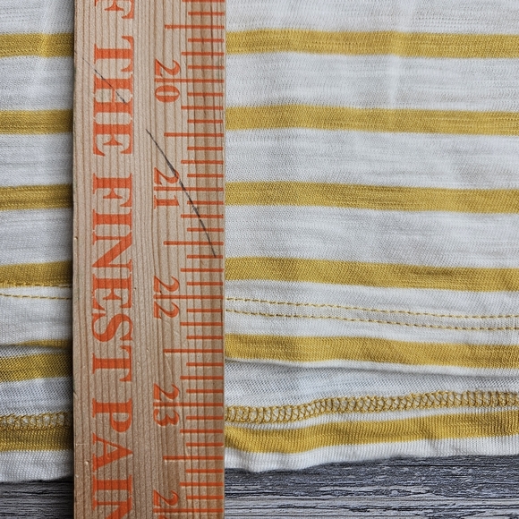 Boden Women's Size 10 Yellow Striped Tshirt Applique On Front - Picture 8 of 10